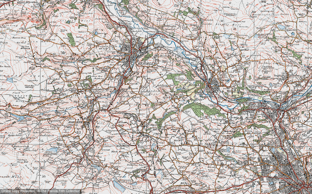 Old Map of Ryecroft, 1925 in 1925