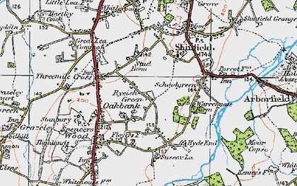 Old map of Ryeish Green in 1919