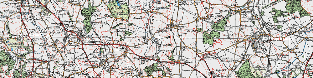 Old map of Rylah in 1923