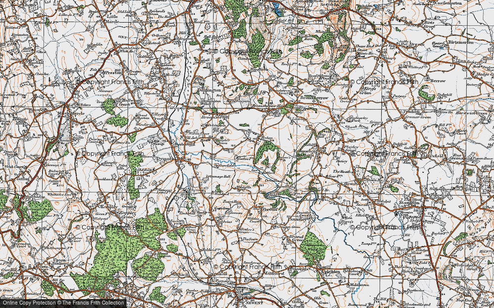 Old Map of Ryton, 1919 in 1919