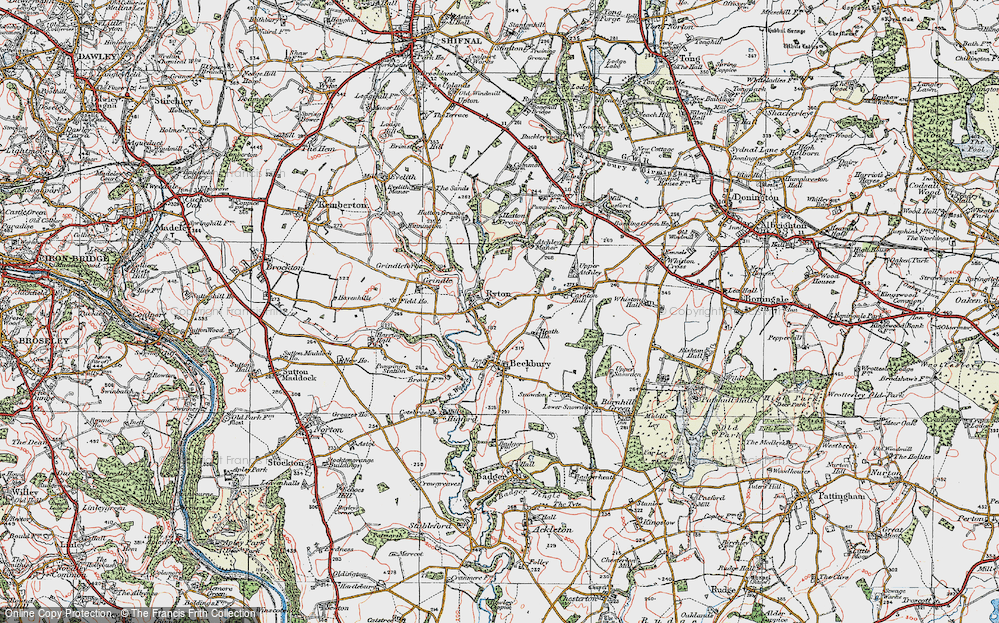Old Map of Ryton, 1921 in 1921