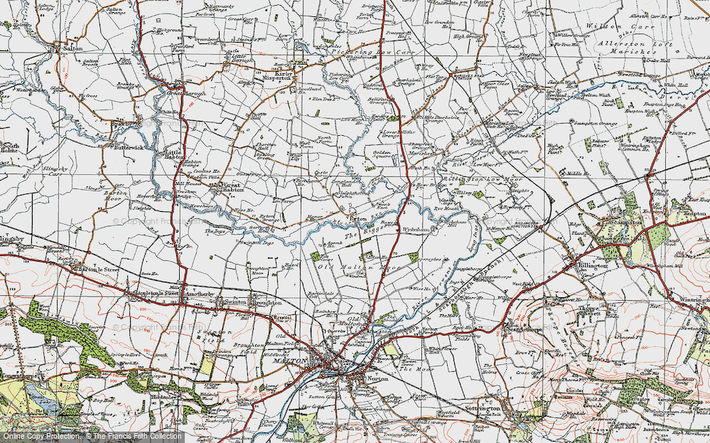Old Map of Ryton, 1925 in 1925