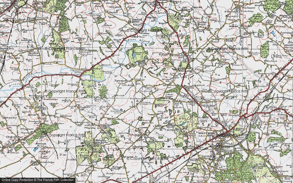 Old Map of Sabine's Green, 1920 in 1920
