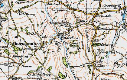 Old map of Saddle Street in 1919