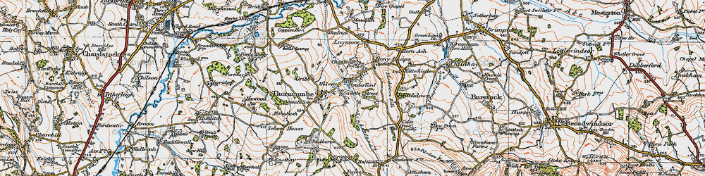 Old map of Saddle Street in 1919
