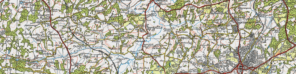 Old map of Saint's Hill in 1920