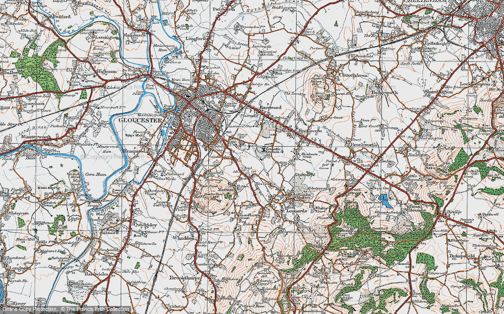Old Map of Saintbridge, 1919 in 1919