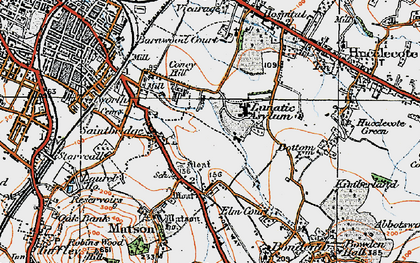 Old map of Saintbridge in 1919