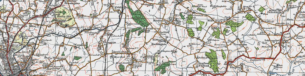 Old map of Sale Green in 1919