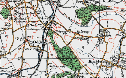 Old map of Saleway in 1919
