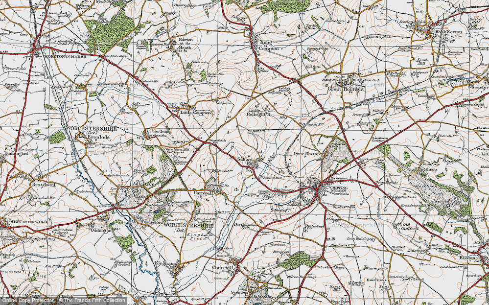 Old Map of Salford, 1919 in 1919