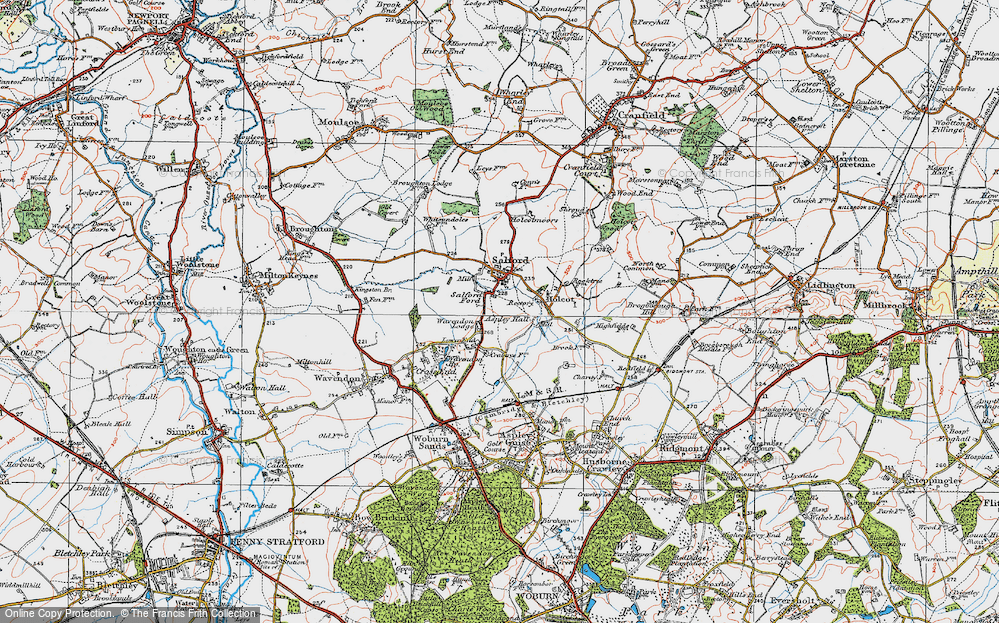 Old Map of Salford Ford, 1919 in 1919