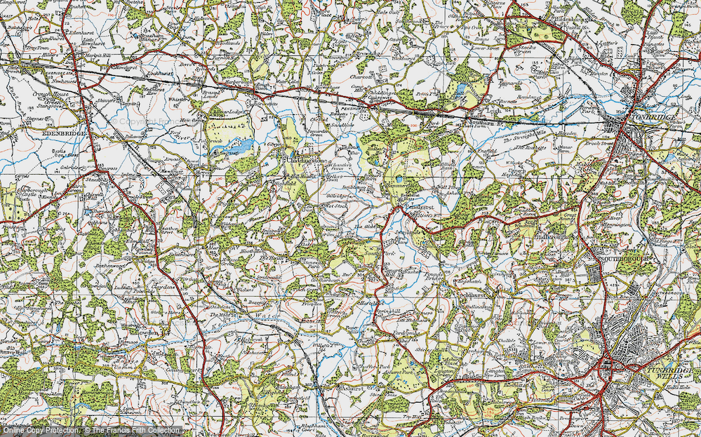 Old Map of Salmans, 1920 in 1920