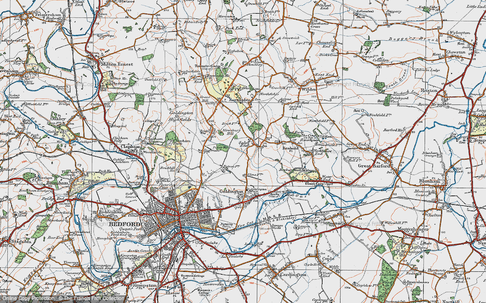 Old Map of Salph End, 1919 in 1919