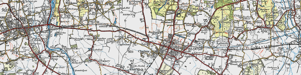 Old map of Salt Hill in 1920