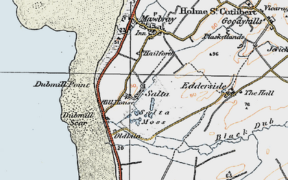 Old map of Salta in 1925