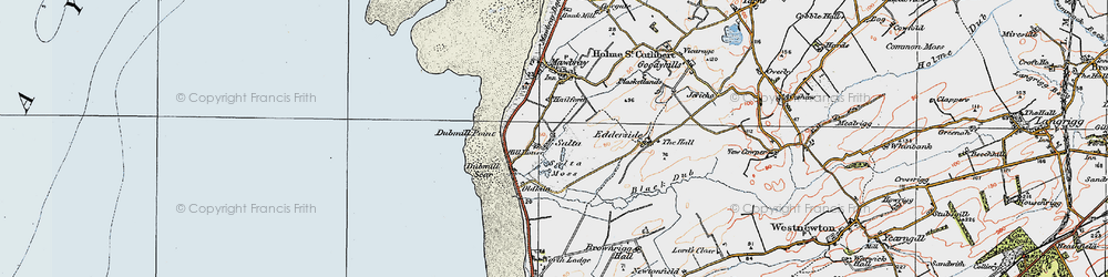 Old map of Salta in 1925