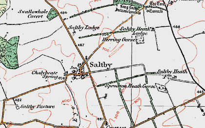 Old map of Saltby in 1921