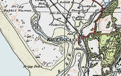 Old map of Saltcoats in 1925