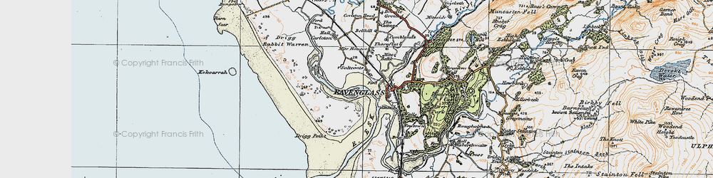 Old map of Saltcoats in 1925