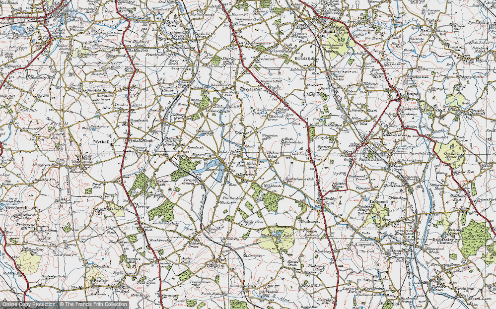 Old Map of Salter Street, 1921 in 1921