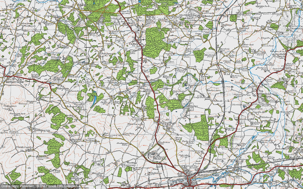 Old Map of Salters Heath, 1919 in 1919