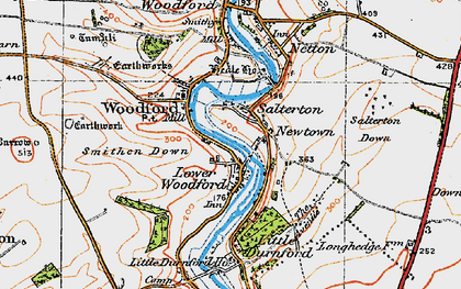 Old map of Salterton in 1919
