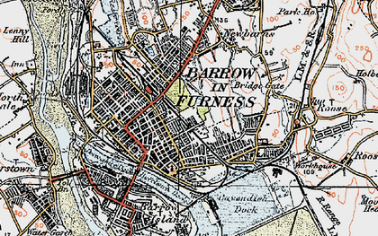 Old map of Salthouse in 1924
