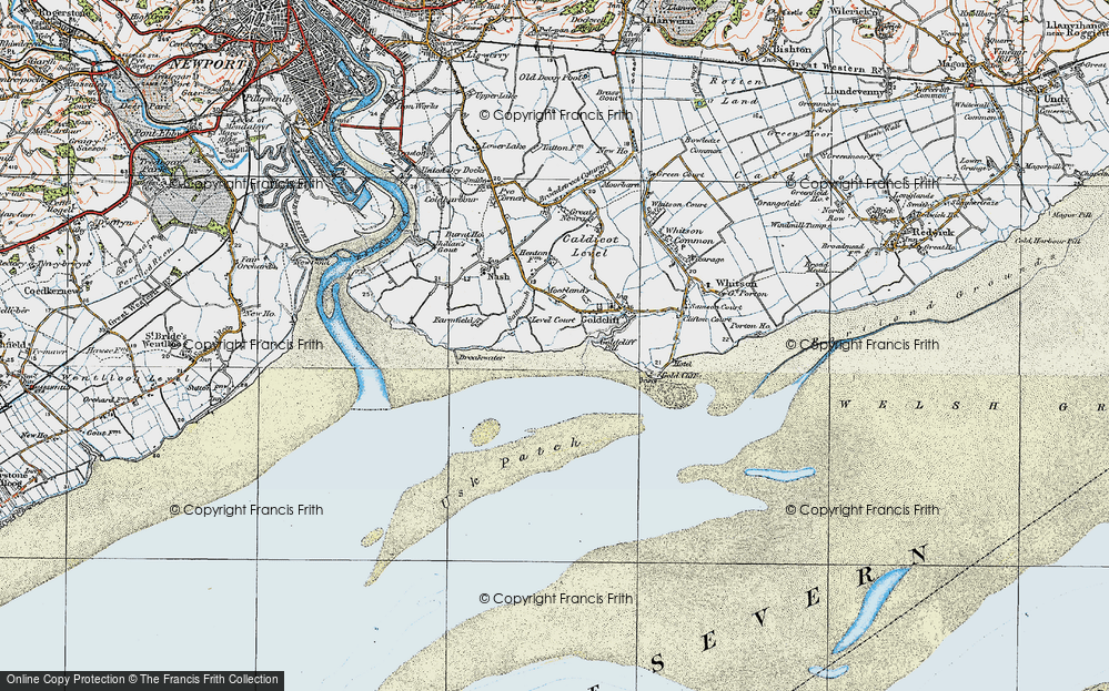 Old Map of Saltmarsh, 1919 in 1919