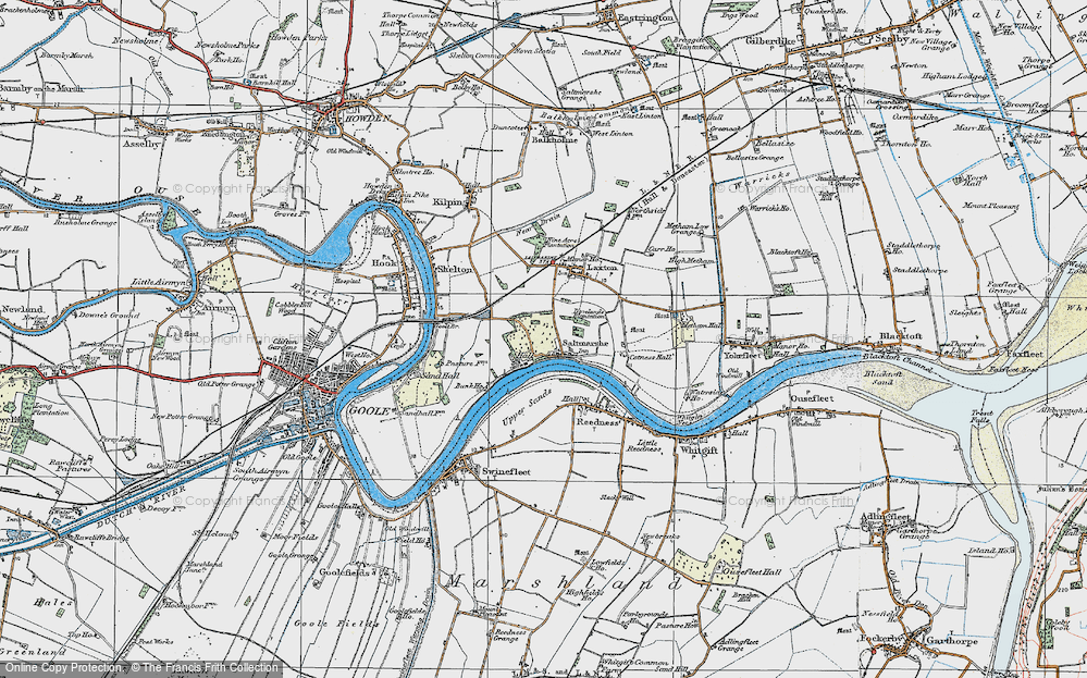 Old Map of Saltmarshe, 1924 in 1924