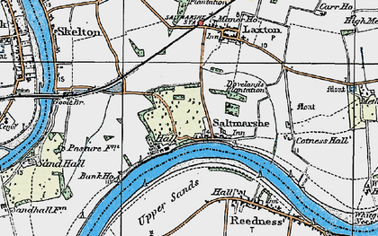 Old map of Saltmarshe in 1924