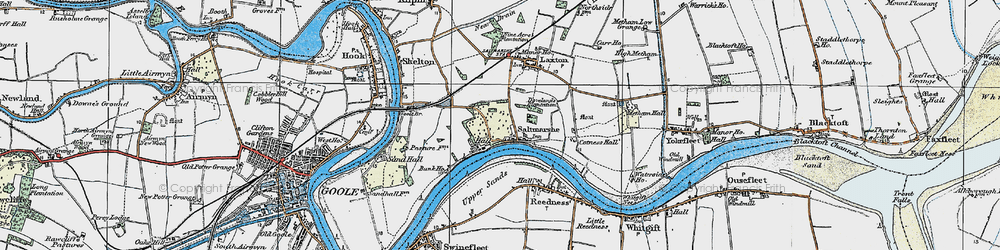 Old map of Saltmarshe in 1924