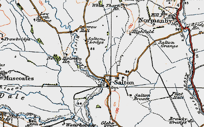 Old map of Salton in 1925