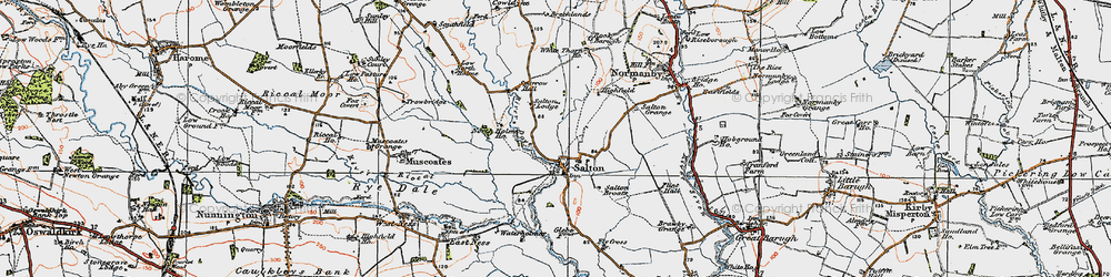Old map of Brecklands in 1925