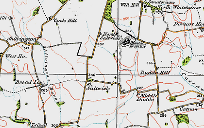 Old map of Saltwick in 1925