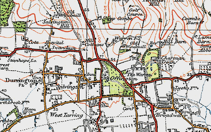 Old map of Salvington in 1920