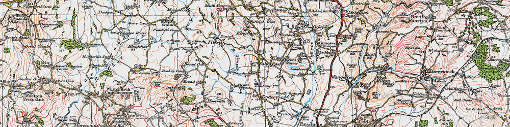 Old map of Salway Ash in 1919