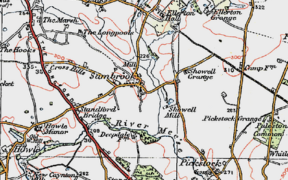 Old map of Sambrook in 1921