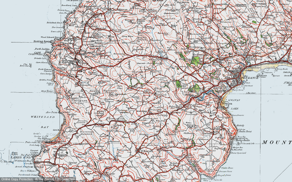 Old Map of Historic Map covering Boswarthen in 1919