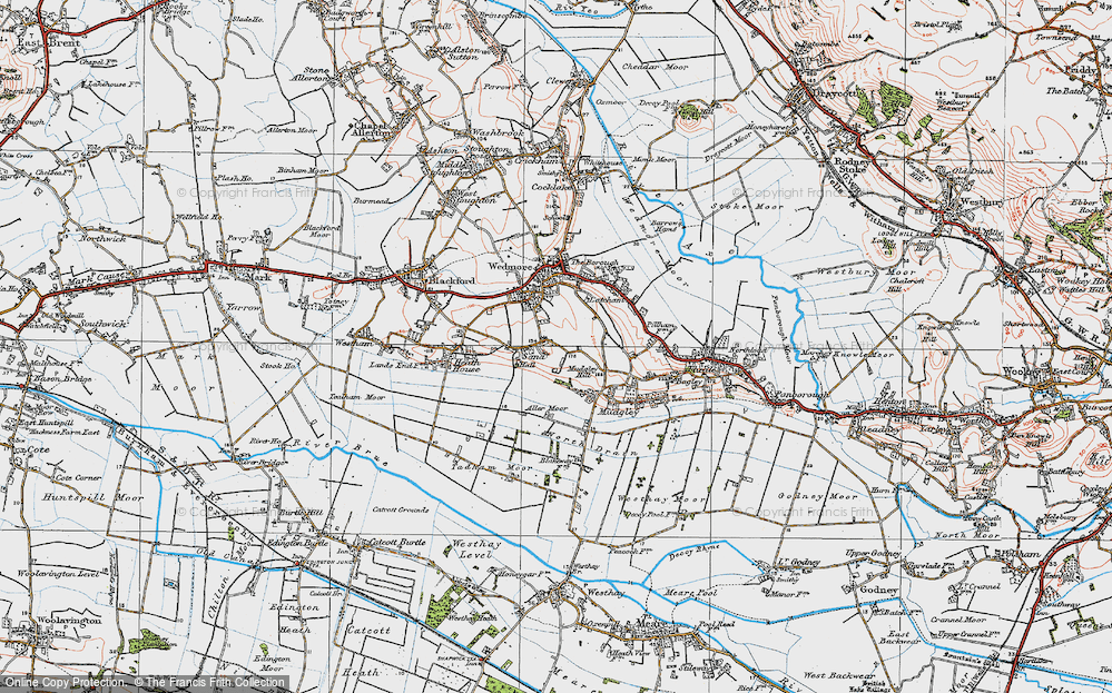 Old Map of Sand, 1919 in 1919