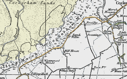 Old map of Sand Side in 1924