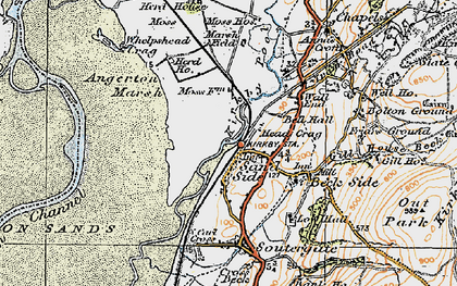 Old map of Sand Side in 1925