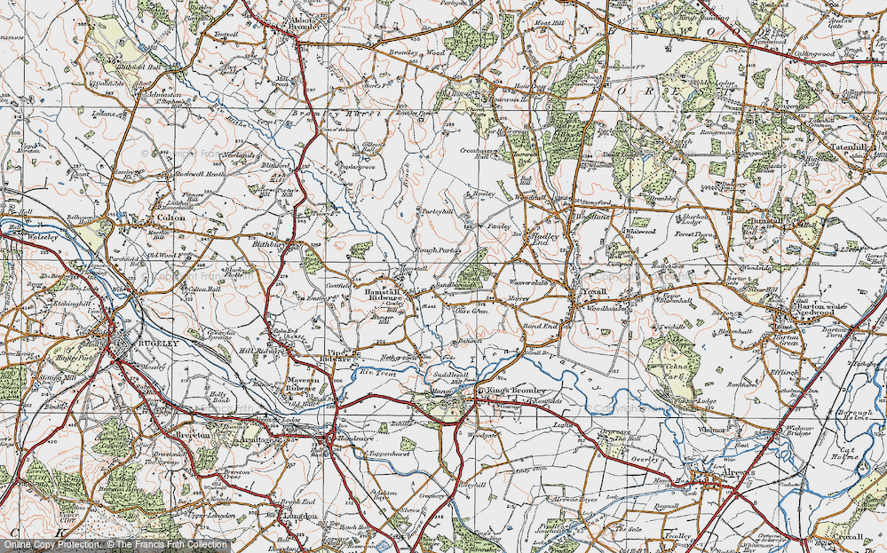 Old Map of Sandborough, 1921 in 1921