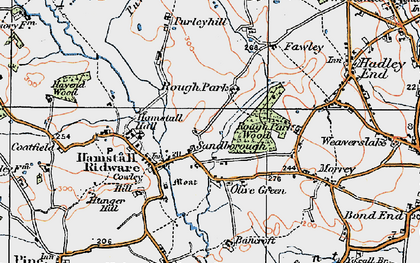 Old map of Sandborough in 1921
