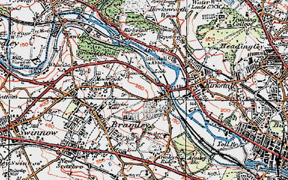Old map of Sandford in 1925