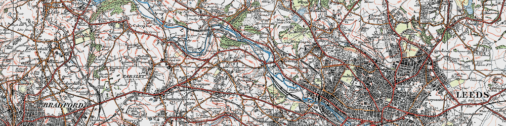 Old map of Sandford in 1925