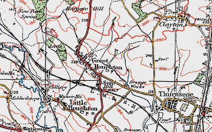 Old map of Sandhill in 1924