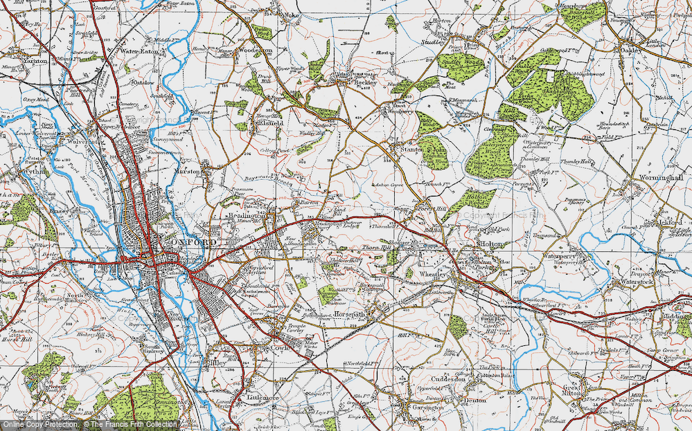 Old Map of Sandhills, 1919 in 1919