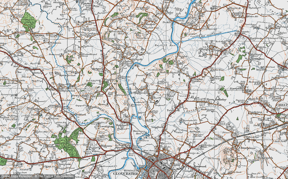 Old Map of Sandhurst, 1919 in 1919