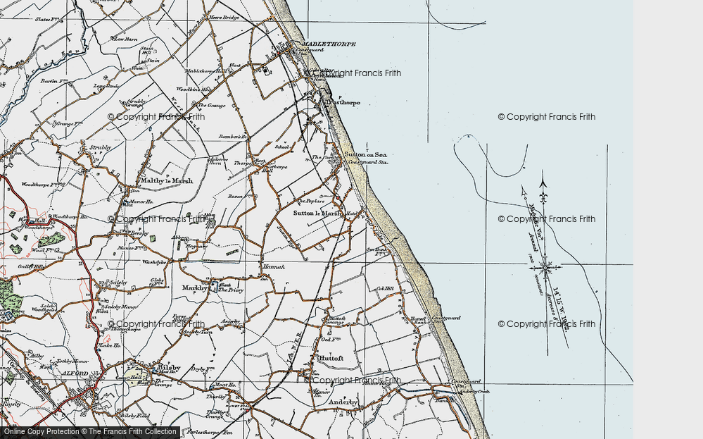 Old Map of Sandilands, 1923 in 1923
